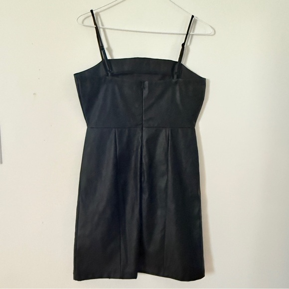Altar'd State Black Sheath Mini Dress Spaghetti Strap - Picture 3 of 4